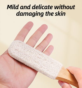 Lima de pies de madera de doble cara, removedor de callos, piedra pómez, exfoliante para pedicura, para pies húmedos y secos - Product Image 3