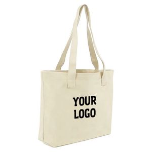 Sacs fourre-tout en toile de coton de haute qualité en gros avec votre logo imprimé, cadeaux promotionnels personnalisés - Product Image 1