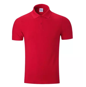 T-shirt tinta unita da <span class=keywords><strong>uomo</strong></span> personalizzata <span class=keywords><strong>manica</strong></span> corta Casual per <span class=keywords><strong>Polo</strong></span> con stampa ricamo Logo più formato opzione in bianco - Product Image 3