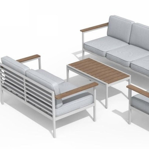 High Quality Aluminum Patio Garden Furniture Leisure Lounge <b>Outdoor</b> White Nordic Style <b>Sofa</b> Chair - Product Image 1