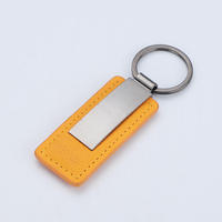 Mini Carpeta de llaves de coche personalizada barata de alta calidad, logotipo personalizado de cuero PU, colgante de Metal, llavero de coche