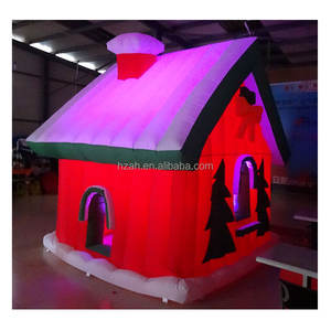 Décoration <span class=keywords><strong>de</strong></span> Noël Santa House <span class=keywords><strong>Maison</strong></span> <span class=keywords><strong>de</strong></span> Noël gonflable géante avec éclairage LED - Product Image 1
