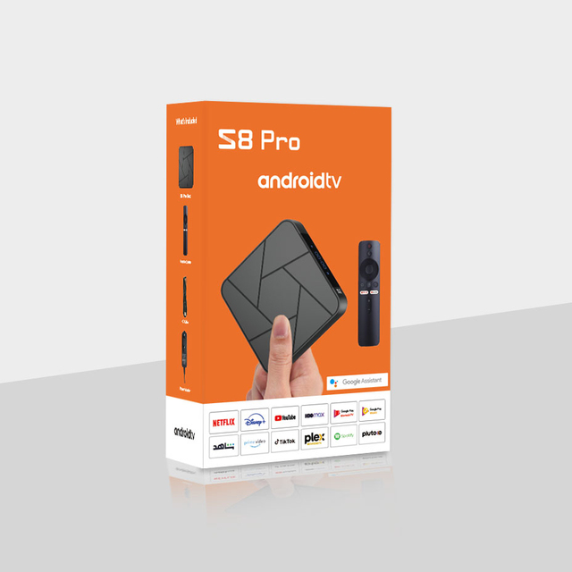 Best Selling Android 11 TV Box S8 Pro IATV Amlogic S905W2 5G WIFI 4K Tvbox 4G 32G Voice Remote Steaming Box