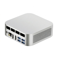 Ordinateur de bureau mini PC ultra-fin MQI13 en aluminium argenté, avec processeur Intel Core i3 de 12e génération (1215U/1220P), double écran 4K HD, vente en gros