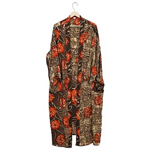 Robe de mariée de luxe vintage en soie imprimée patchwork pour femme, respirante, douce et élégante, idéale pour l'été et les lune de miel - Product Image 1