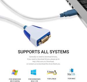 Cable USB a DB9 Macho RS232 <span class=keywords><strong>US232R</strong></span>-500-BULK, Cable Convertidor de 1M con Chip FT232RQ, Compatible con Todos los Sistemas Informáticos - Product Image 5