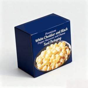 Custom Print Premium White Cheddar Paper <strong>Box</strong> Black Pepper <strong>Macaroni</strong> <strong>and</strong> <strong>Cheese</strong> Packaging <strong>Box</strong> Cereal <strong>Box</strong> with logo - Product Image 4