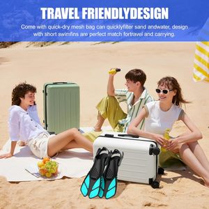 Premium regolabile con tacco aperto pinne corte da viaggio per gli adulti - Product Image 3