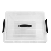 Offre Spéciale 66L grandes capacités couette vêtements chemisier bacs de rangement articles divers conteneur boîte de rangement en plastique avec roues