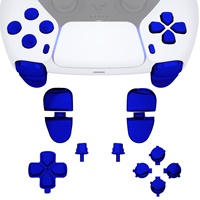 Boutons ABXY chromés, boutons de direction, joystick, boutons de déclenchement L1 R1 L2 R2, ensemble complet de boutons pour manette PS5 BDM-030/040/050