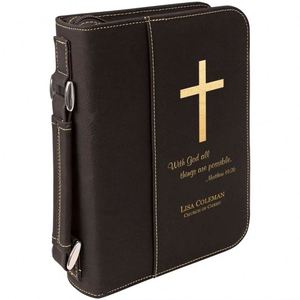 Housse de protection pour Bible BSCI Premium, fabriquée par Source Factory, avec fermeture éclair et poignée - Product Image 3