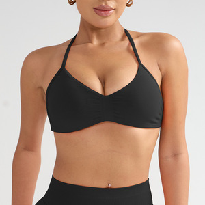 <span class=keywords><strong>Reggiseno</strong></span> Sportivo Halter da Donna Push-Up con Supporto Sottile per la Schiena - Senza <span class=keywords><strong>Ferretto</strong></span>, Anti-Cedimento per Fitness e Yoga, Stile Crop Top con Coppe 3/4 - Product Image 5