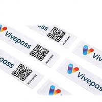Étiquette/autocollant/label RFID NFC pour le partage de liens avec code QR, taille personnalisable et imprimable