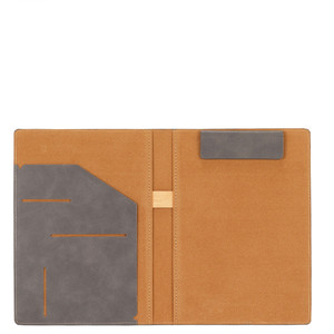 2025 thiết kế mới <span class=keywords><strong>A5</strong></span> Kích thước thư mục tập tin PU Leather bìa với Magnetic Binder Clip tập tin có thể làm cho logo - Product Image 1