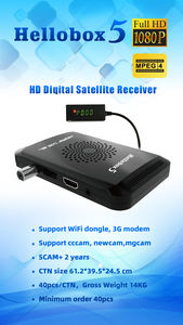 Receptor de Satélite Hellobox 5 HD Compatible con <span class=keywords><strong>CCCAM</strong></span> POWER VU DVB S2 Buscador de Satélites Integrado Receptor de TV Digital HD Hellobox 5 - Product Image 2