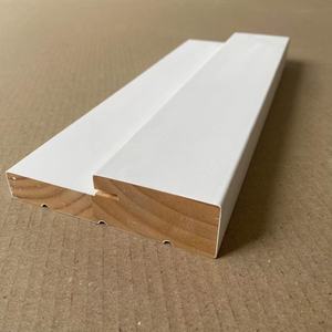 Venta directa de fábrica, tamaño y diseño personalizados, jamba de una sola puerta articulada con dedo de madera de pino imprimada blanca para aplicaciones de hoteles y hospitales - Product Image 3