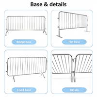 Barrière temporaire de contrôle des foules en métal recouvert de PVC pour événements et concerts, clôture de chantier, hauteur de 6 pieds, tailles personnalisées