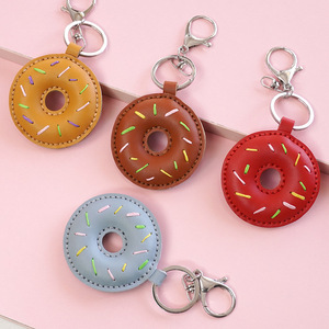 ชุดทำพวงกุญแจ DIY ใหม่ สำหรับคู่รัก แฟนสาว ทำมือ รูปอาหาร โดนัท วัสดุทำพวงกุญแจ จี้ห้อยกระเป๋า พวงกุญแจหลากสี - Product Image 3