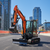 Pengiriman Gratis EPA/EURO 5 Mini Excavator Cina Mesin Kubota EPA 4 ton 1 ton 1.7 Ton Mini Digger Mini Excavator Lelang untuk Dijual