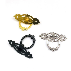 Antique Drawer Pulls Wooden Box Decorative Zinc Alloy Ring Handle Furniture Kitchen Cabinets <strong>Door</strong> <strong>Knobs</strong> - Product Image 2