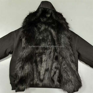 Invierno personalizado Unisex peso pesado polar negro Reversible doble capa cara completa Zip up Faux <span class=keywords><strong>Fur</strong></span> Hoodie Jacket para hombres - Product Image 3
