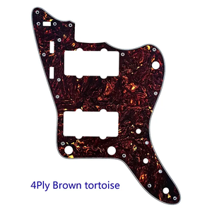 4-laags paarse parel Jazz Master scratchplate vervangende elektrische gitaar pickguard voor FD US JM gitaar met <span class=keywords><strong>PAF</strong></span> humbucker - Product Image 5