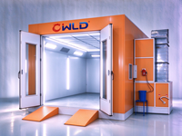 Cabine de peinture et de séchage WLD-M pour l'autopeinture