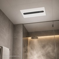 Ventilateur d'extraction amélioré 280m³/h, ventilation et déshumidification, 1200W 2200W, conduit 100mm, chauffage de plafond 3-en-1 PTC pour salle de bain