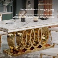 Meubles de salle à manger de style européen Chaises de cuisine de luxe modernes pour café Chaise de salle à manger en acier inoxydable avec pied en or