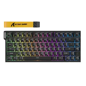 Attack Shark R82HE Wired Mechanical Laptop Keyboard Gaming Magnetic Switch RT 0.005mm 8k Polling Rate RGB <b>USB</b> <b>Type</b>-<b>C</b> - Product Image 2