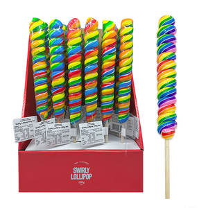 แท่งลูกอมรสผลไม้แบบแข็งเคลือบรูปยูนิคอร์นเปรี้ยวและหวานฮาลาลสีสันสดใส - Product Image 1