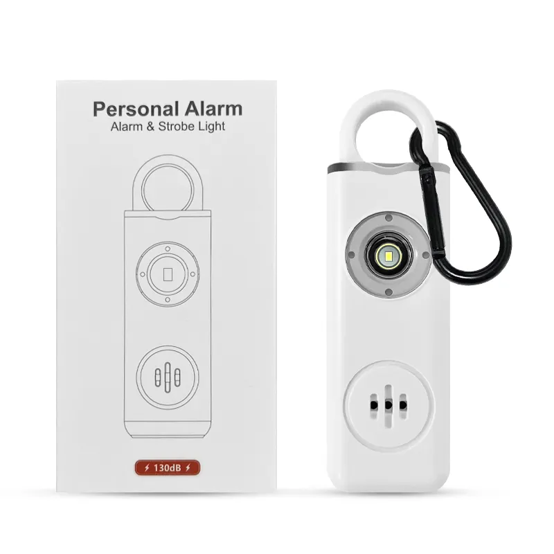 130DB Siren Song LED Portable Emergency SOS Security Self Defense Alarm Keychain Personal Alarm for Women Children Elderly