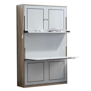 Lit superposé mural escamotable moderne à prix promotionnel, <span class=keywords><strong>en</strong></span> bois de <span class=keywords><strong>pin</strong></span> <span class=keywords><strong>massif</strong></span>, avec coffre de rangement, design personnalisable, écologique, pour <span class=keywords><strong>chambre</strong></span> à <span class=keywords><strong>coucher</strong></span> - Product Image 5