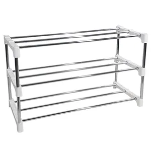 Simple Design Durable Utility Large Capacity Shoe Rack Contemporary Style Use For Living Room