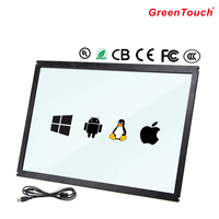 Pantalla táctil IR de 10 puntos de 21,5 pulgadas, revestimiento impermeable IP65 para terminales de AutoCheck-in para exteriores de hospital