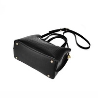 Sac fourre-tout en cuir véritable, personnalisé, motif alligator, fermeture éclair durable, imperméable, de qualité supérieure, pour femmes, fabrication OEM