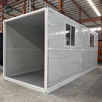 Offre Spéciale 20 pieds 40 pieds pliant préfabriqué Mobile petite maison en acier léger préfabriqué pliable conteneur maison