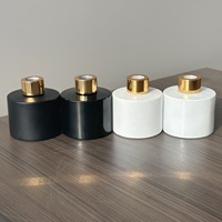 Bouteille en verre cylindrique de 120 ml pour diffuseur à bâtonnets, récipient d'arôme sans flamme pour parfum d'intérieur, rechargeable et pour transfert de liquide