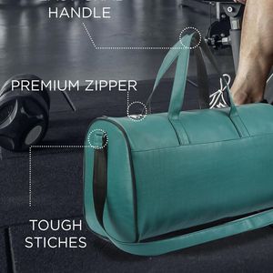 Demibay LLC Men's Fashion Style Genuine Leather Duffel Bag with Soft Handle Zipper Closure Maximize <b>Wear</b> Multi-Purpose <b>Traveling</b> - Product Image 6