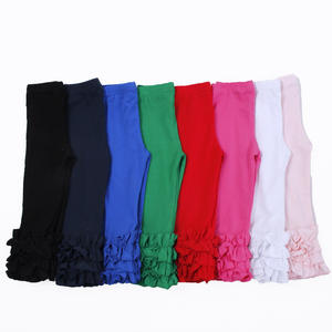 Bonbons couleurs enfants filles Leggings à volants enfant en bas âge bébé coton bas crayon pantalon printemps automne enfants pantalons longs à volants - Product Image 2