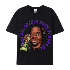 เสื้อยืดโอเวอร์ไซส์ แขนยาว/สั้น ผ้าฝ้าย 100% 220gsm ราคา<span class=keywords><strong>ถูก</strong></span> พิมพ์ลายปัก - Product Image 3