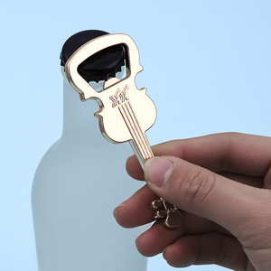 Souvenirs de mariage pour les invités, fournitures de fête, ouvre-bouteille de <span class=keywords><strong>bière</strong></span> en forme de guitare dorée, cadeaux de mariage - Product Image 3