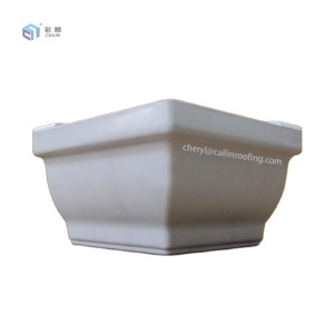 Sistema di grondaie in <span class=keywords><strong>PVC</strong></span> da 5,2 e 7 pollici, tubo di scarico per tetto in UPVC bianco, nero, marrone, grondaia in plastica - Product Image 4
