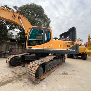 Excavatrice d'occasion Hyundai 330LC-9S de 33 tonnes, modèle 2023, avec composants essentiels (moteur, boîte de vitesses, pompe), rapport fourni - Product Image 1