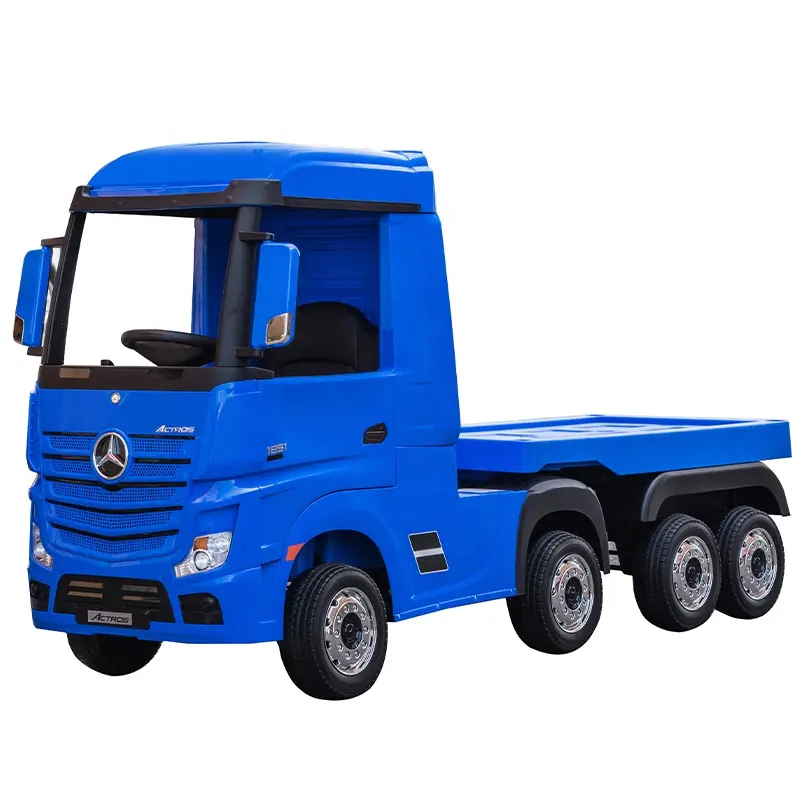 Benz Actros camion 2x12v batterie 4WD électrique contrôlé par les parents grands enfants monter sur la voiture avec remorques camion pour 10 ans enfants