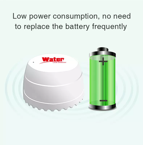 Glomarket 와이파이 누수 감지기 스마트 Tuya App 원격 제어 낮은 전력 소비 와이파이 물 파이프 누설 감지기 - Product Image 5