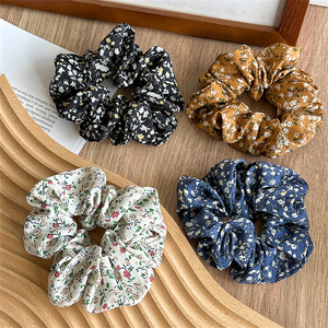 Đáng Yêu Phong Cách Pháp Voan Hoa Tóc Scrunchies Cô Gái Mềm Vải Hoa Nhỏ In Kiểu Tóc Đuôi Ngựa Chủ Tóc Phụ Kiện - Product Image 1