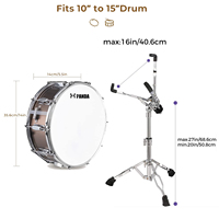 Professional 14 Inch Jazz Snare Drum Set with Stand Stainless Steel Silent Drum Heads Wholesale Only