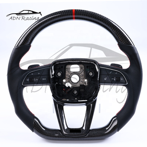 Volante de Fibra de Carbono Personalizado para <span class=keywords><strong>Audi</strong></span> A3 <span class=keywords><strong>A4</strong></span> A5 S3 S5 Q5 Q6 Q7 Q8 SQ5 SQ7 SQ8 (2016+) - Product Image 1