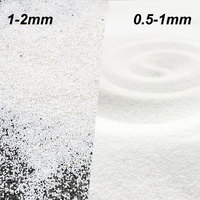 Sable de silice blanc écologique pour l'aménagement paysager des aquariums, des réservoirs de poissons, de crevettes et de crabes ermites